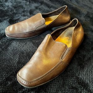 Clarks Leather Slip On Loafers